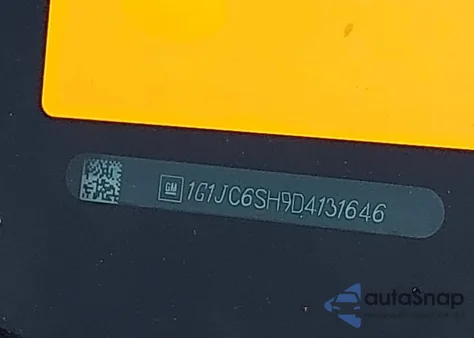 2013 Chevrolet Sonic Lt Auto from USA, damaged, VIN 1G1JC6SH9D4131646